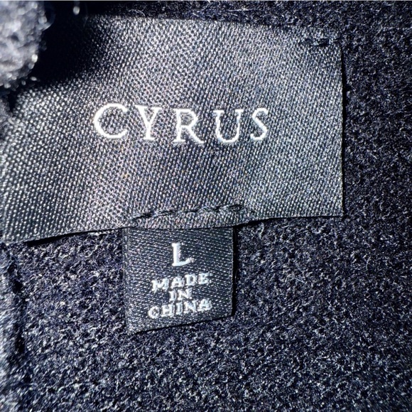 NWT Cyrus Black Turtleneck Sweater with Button Accents size L - Picture 2 of 8